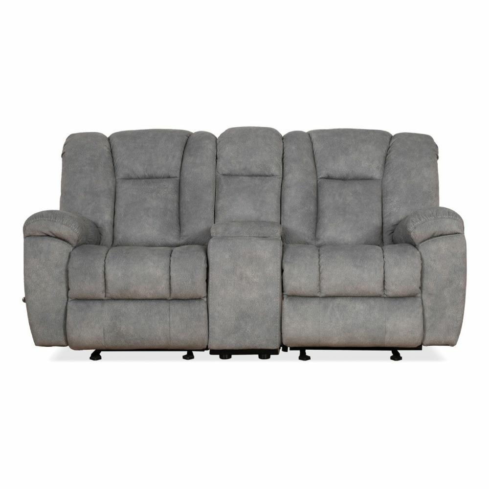 Apollo Manual Glider Reclining Console Loveseat Living Room