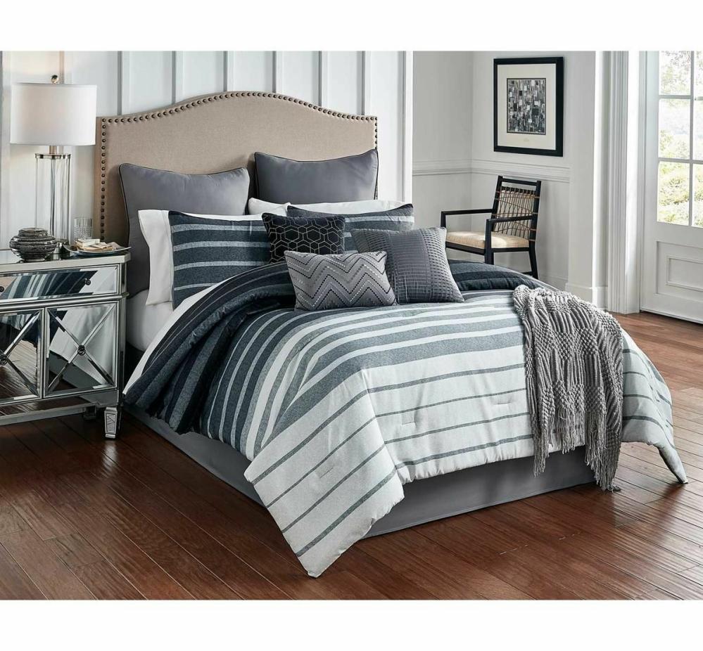 Brennan 10 Piece Queen Linen Set Bedding Accessories