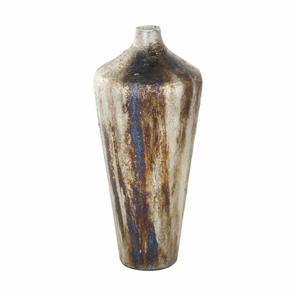 Bronze And Blue Vase Decor & Accents