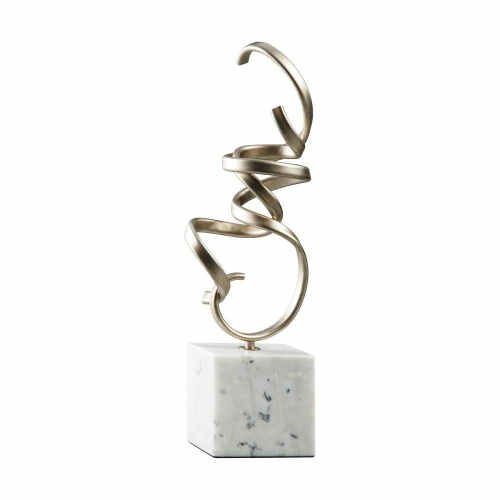 Champagne Marble Sculpture Decor & Accents