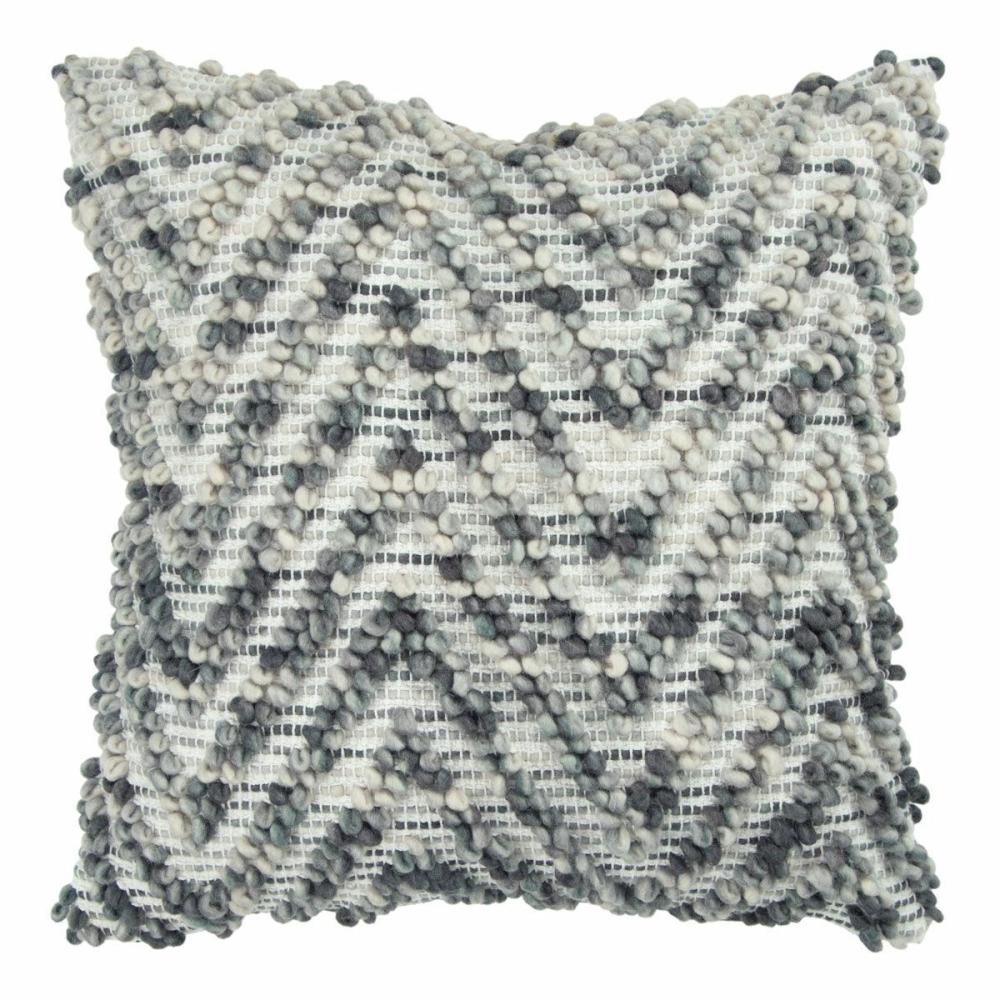 Chevron Nubby Throw Pillow Accent Pillows