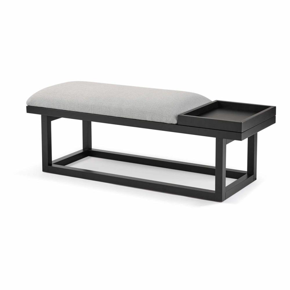 Clayton Grey Accent Bench Accent Furniture