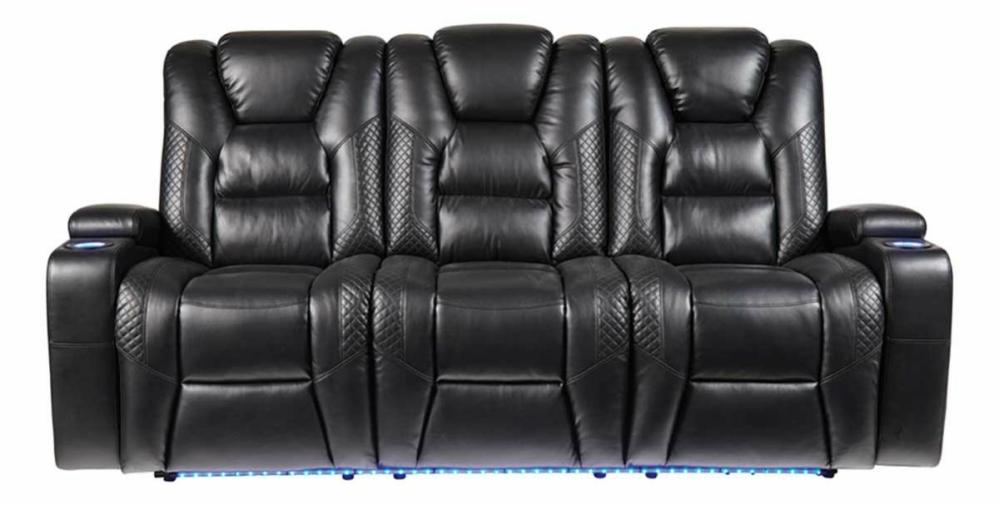 Daytona Dual Power Reclining Sofa With Drop Down Table Living Room