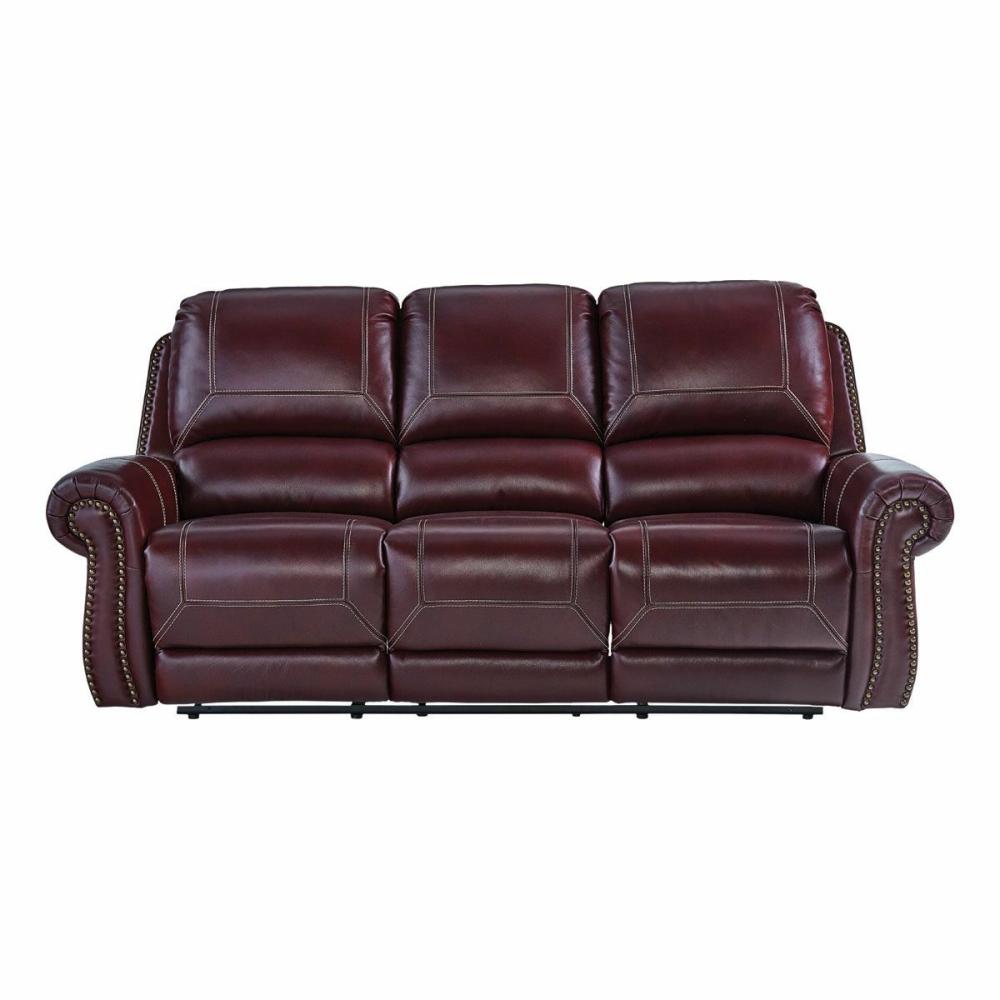 Duchess Leather Manual Reclining Sofa Living Room