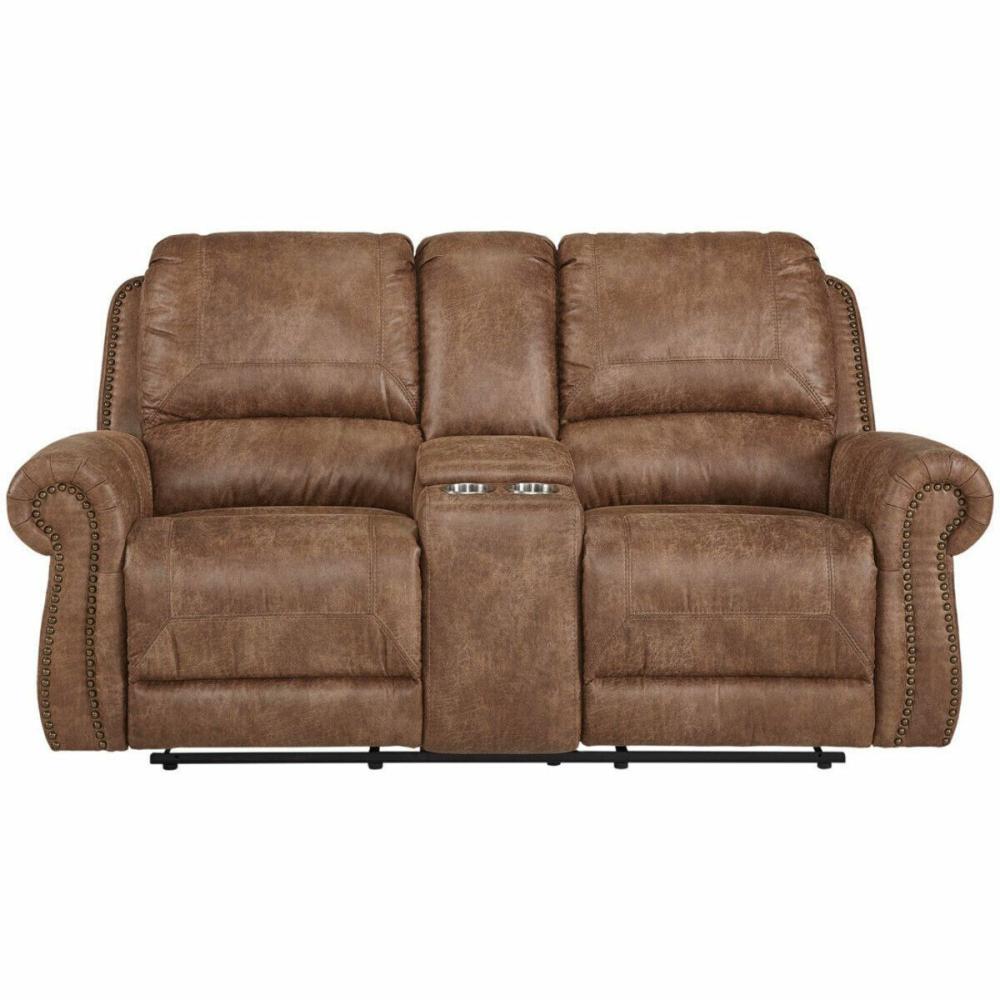 Duke Manual Reclining Console Loveseat Living Room