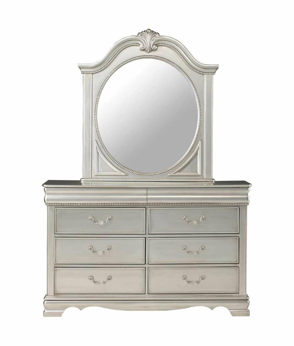 Grace Silver Dresser & Mirror Bedroom