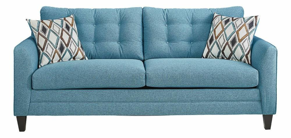 Haley Teal Queen Sleeper Sofa Living Room