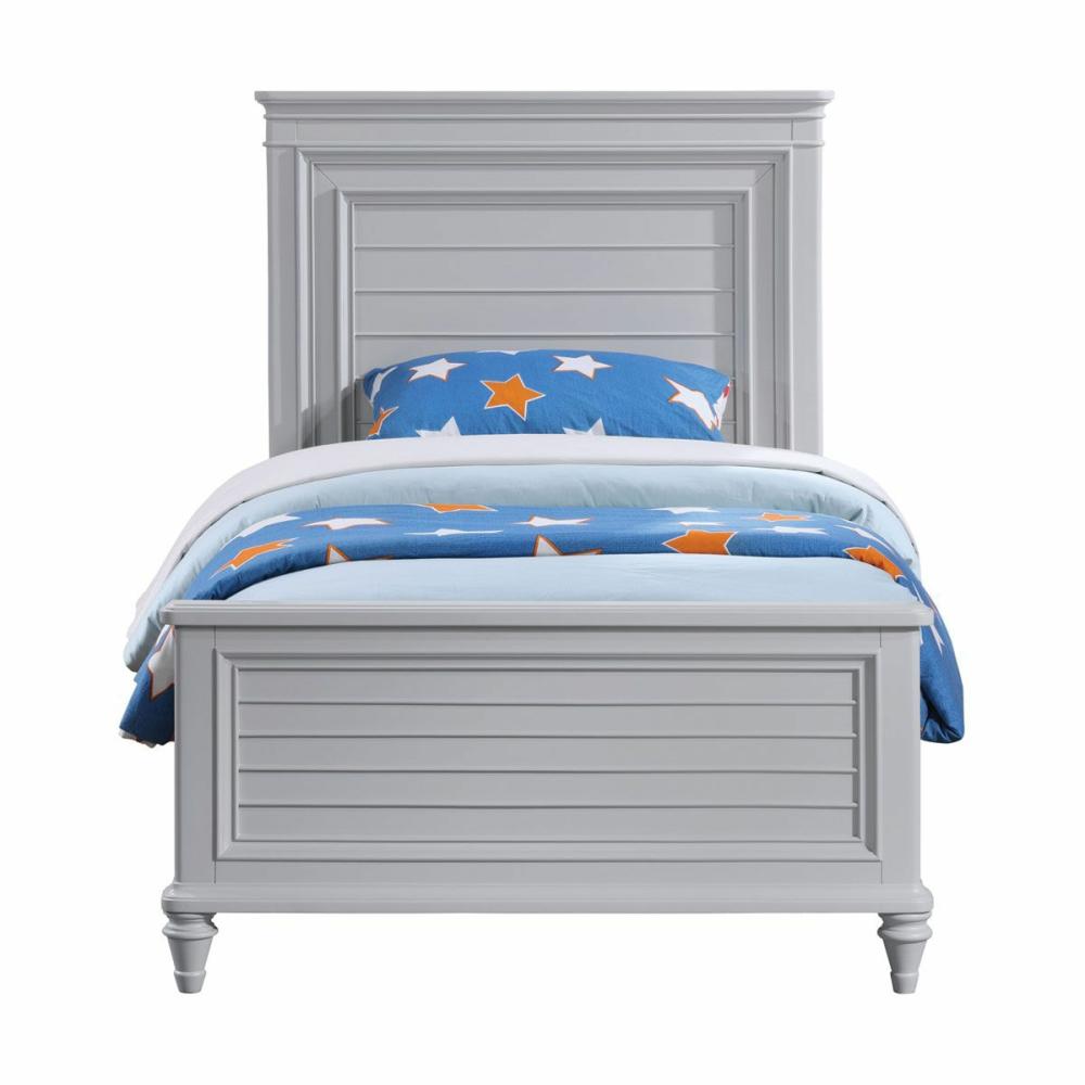 Nantucket Grey Complete Twin Bed Kids & Teens