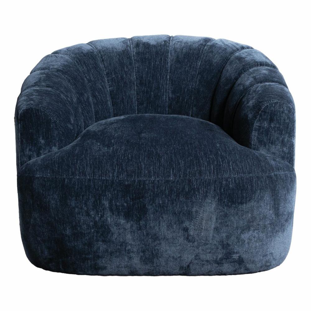 Oasis Navy Swivel Chair Chairs-Living Room