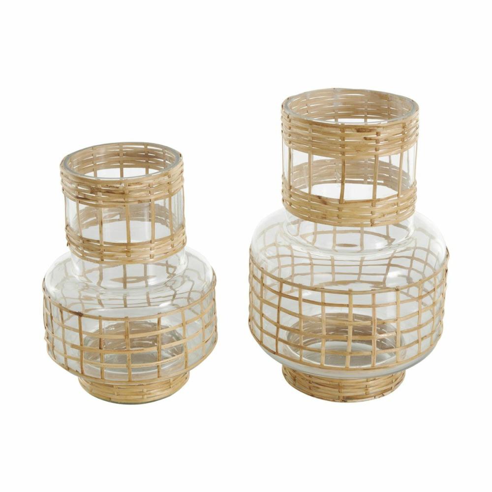 Rattan Vase Set Of 2 Decor & Accents