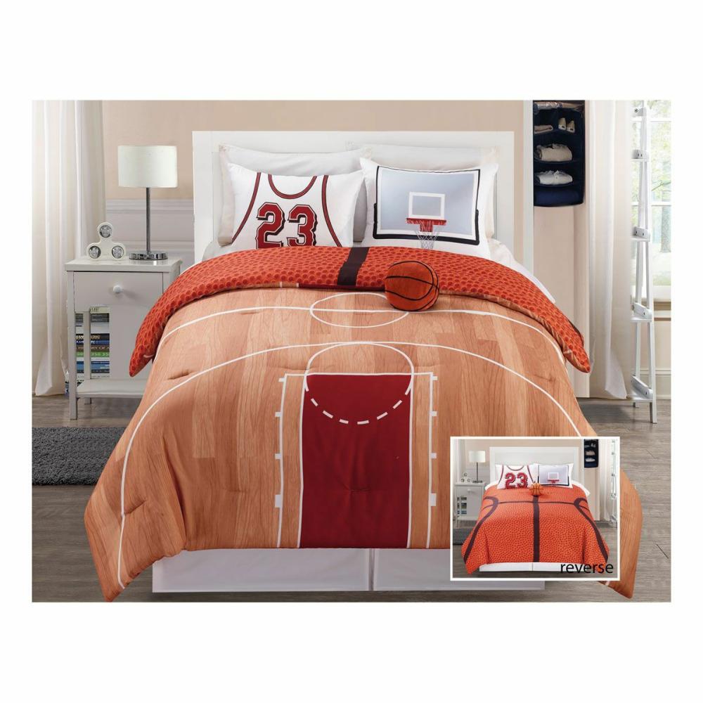 Reversible Sports 3 Piece Twin Linen Set Bedding Accessories