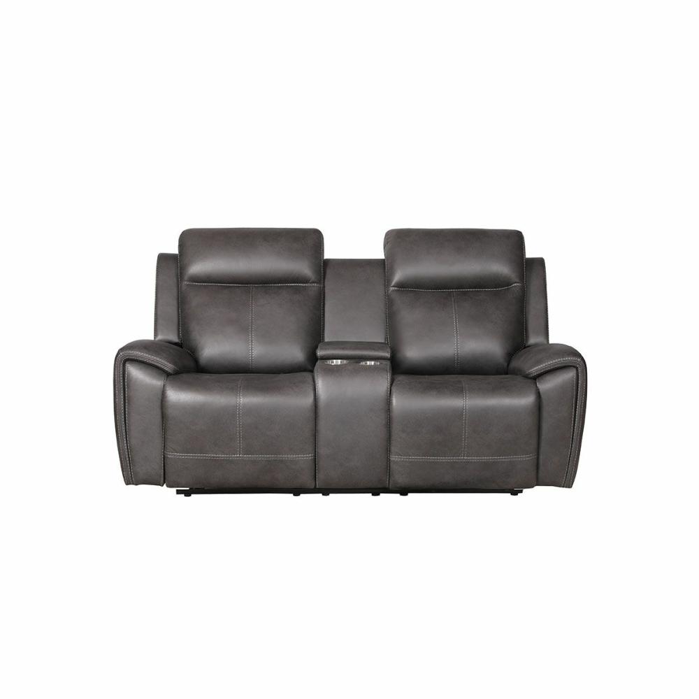 Theo Manual Reclining Console Loveseat Living Room