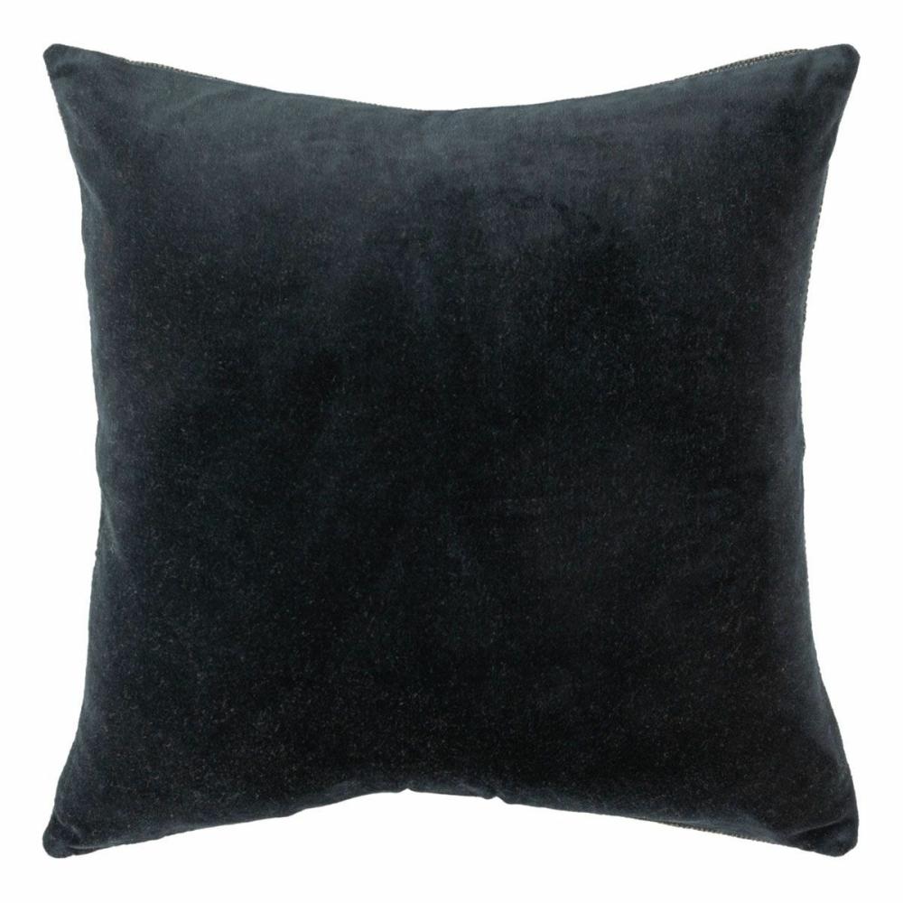 Woven Cotton Velvet Throw Pillow Accent Pillows